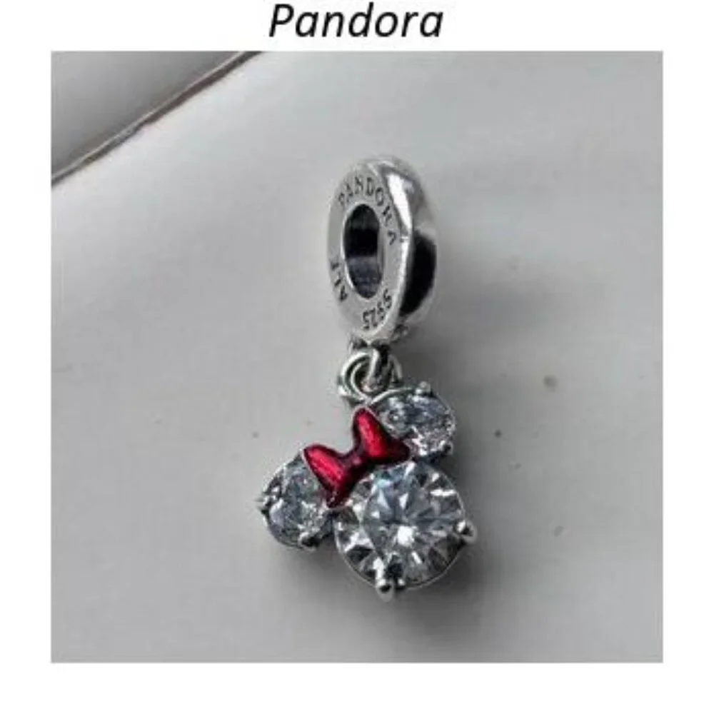 Authentic Disney Minnie Mouse Silhoutte Dangle Pandora Charm